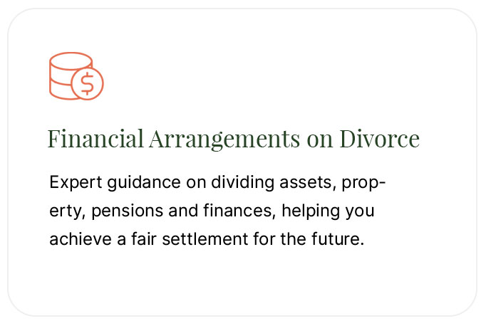 Financial Arrangements on Divorce